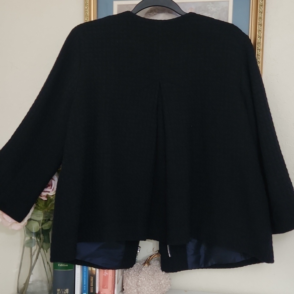 Talbots Knit Jacket  Size 14 Petite Contemporary Career Formal Sophisticated - Picture 11 of 16